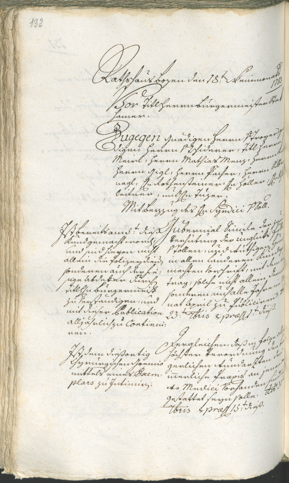 Archivio Storico della Città di Bolzano - BOhisto protocollo consiliare 1783/85 