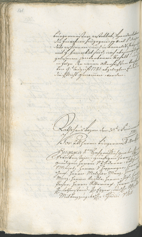 Stadtarchiv Bozen - BOhisto Ratsprotokoll 1783/85 