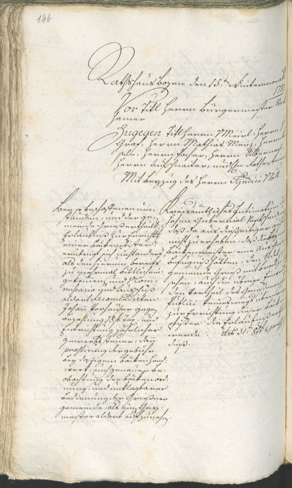 Stadtarchiv Bozen - BOhisto Ratsprotokoll 1783/85 