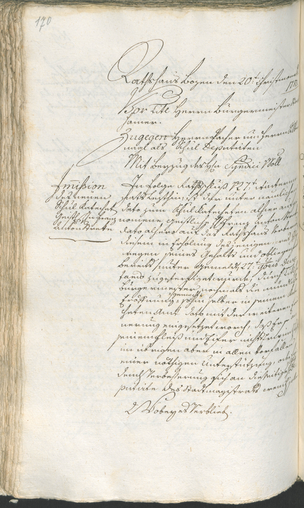 Stadtarchiv Bozen - BOhisto Ratsprotokoll 1783/85 