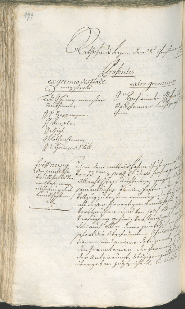 Archivio Storico della Città di Bolzano - BOhisto protocollo consiliare 1783/85 