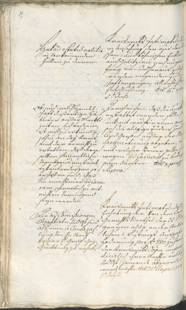 Stadtarchiv Bozen - BOhisto Ratsprotokoll 1783/85 