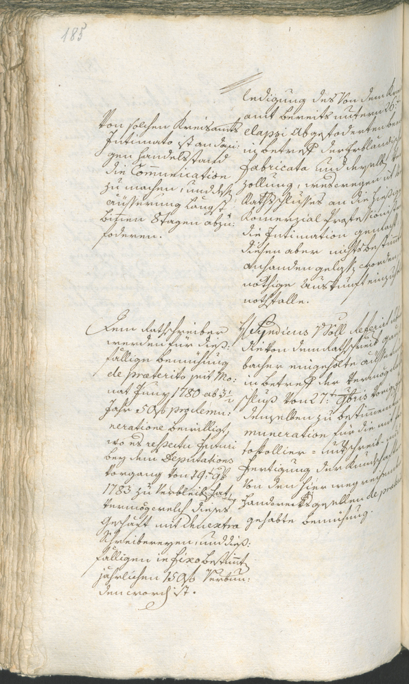 Archivio Storico della Città di Bolzano - BOhisto protocollo consiliare 1783/85 