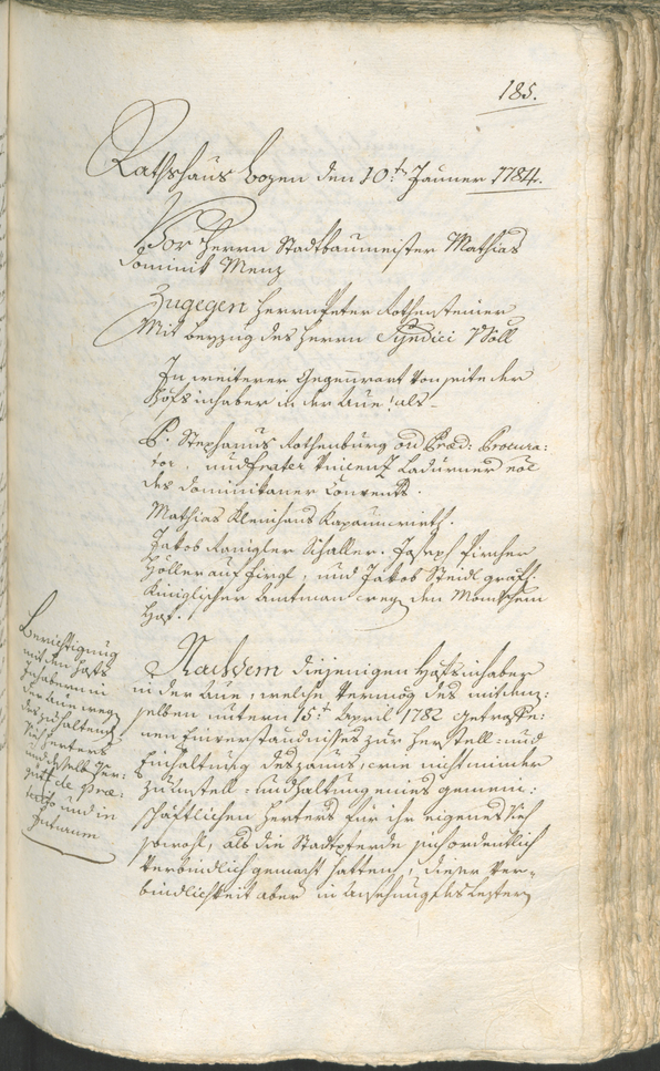 Civic Archives of Bozen-Bolzano - BOhisto Ratsprotokoll 1783/85 