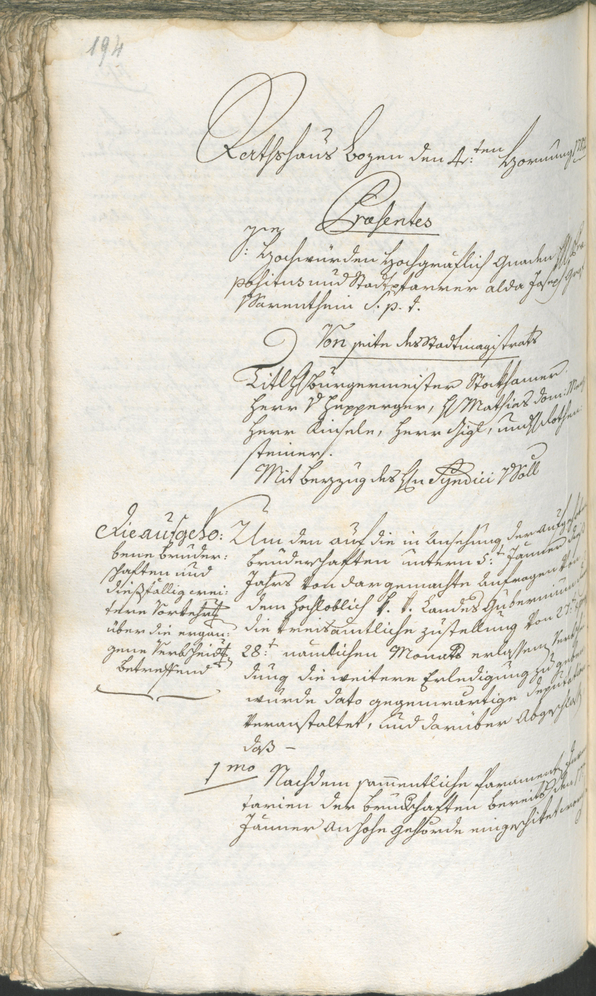 Civic Archives of Bozen-Bolzano - BOhisto Ratsprotokoll 1783/85 