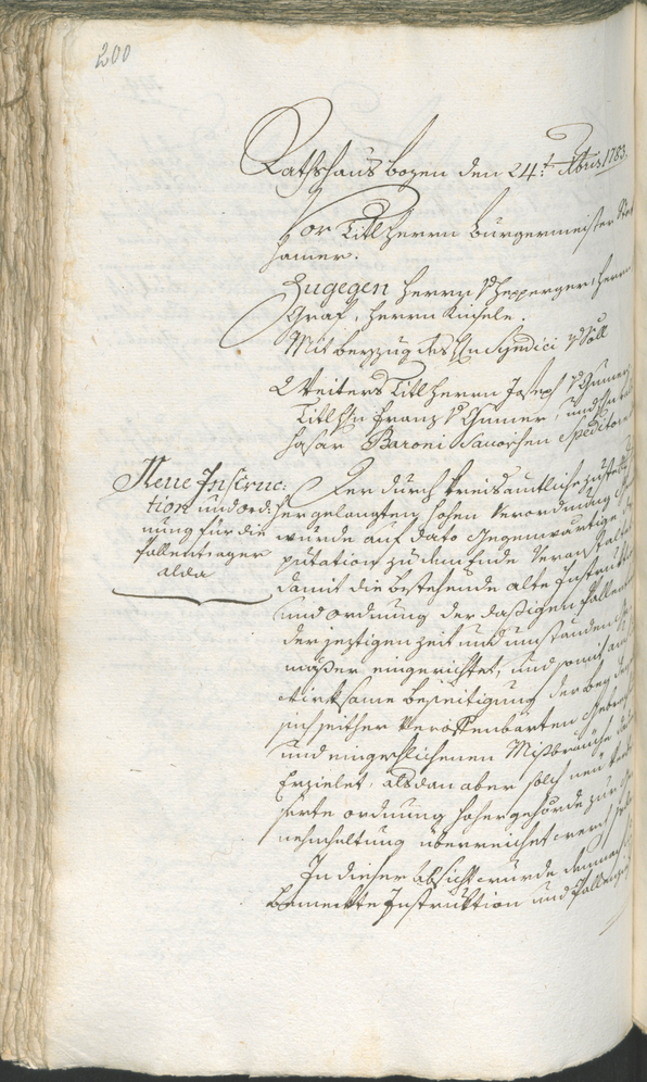 Civic Archives of Bozen-Bolzano - BOhisto Ratsprotokoll 1783/85 