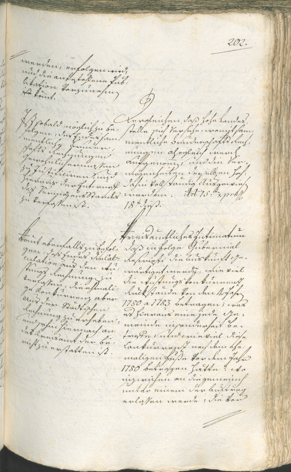 Stadtarchiv Bozen - BOhisto Ratsprotokoll 1783/85 