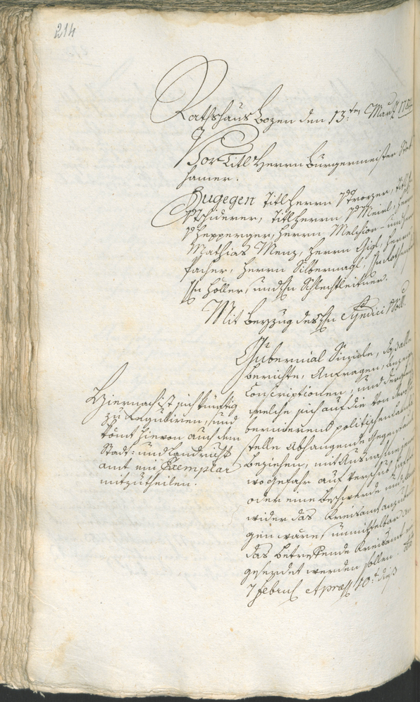 Stadtarchiv Bozen - BOhisto Ratsprotokoll 1783/85 