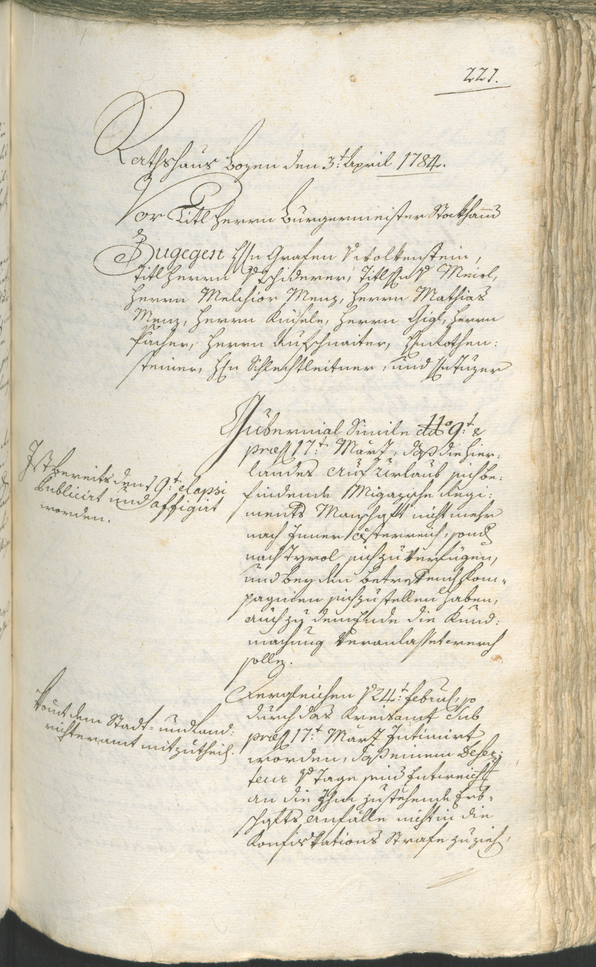 Civic Archives of Bozen-Bolzano - BOhisto Ratsprotokoll 1783/85 