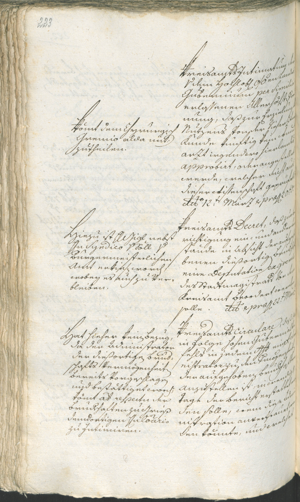 Stadtarchiv Bozen - BOhisto Ratsprotokoll 1783/85 