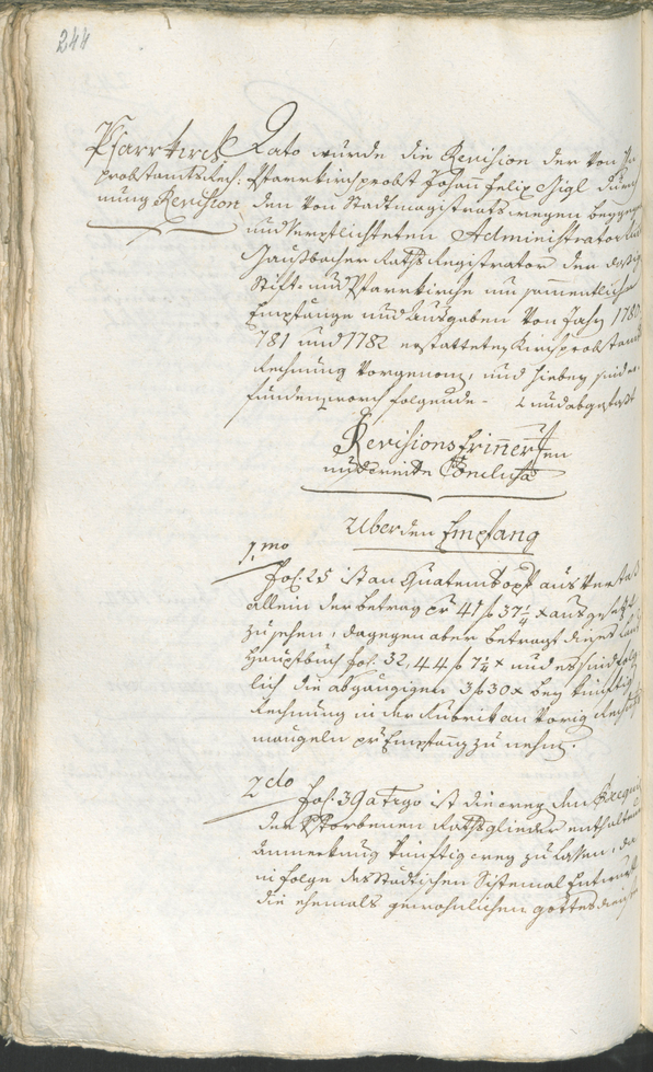 Stadtarchiv Bozen - BOhisto Ratsprotokoll 1783/85 