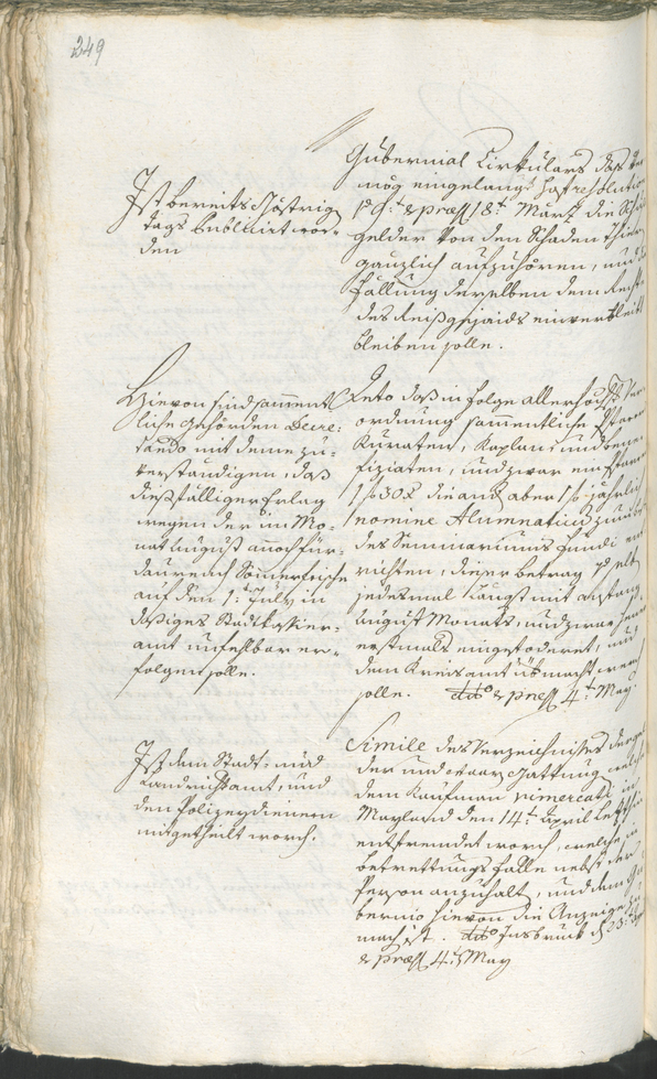 Stadtarchiv Bozen - BOhisto Ratsprotokoll 1783/85 