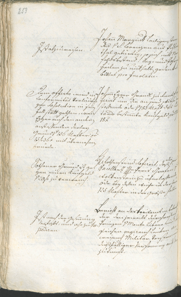 Stadtarchiv Bozen - BOhisto Ratsprotokoll 1783/85 