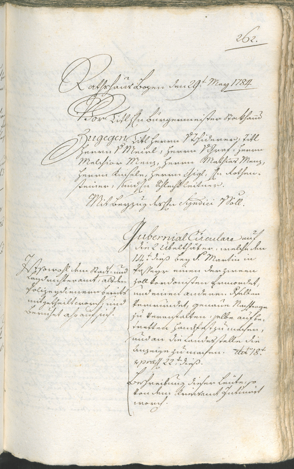 Archivio Storico della Città di Bolzano - BOhisto protocollo consiliare 1783/85 