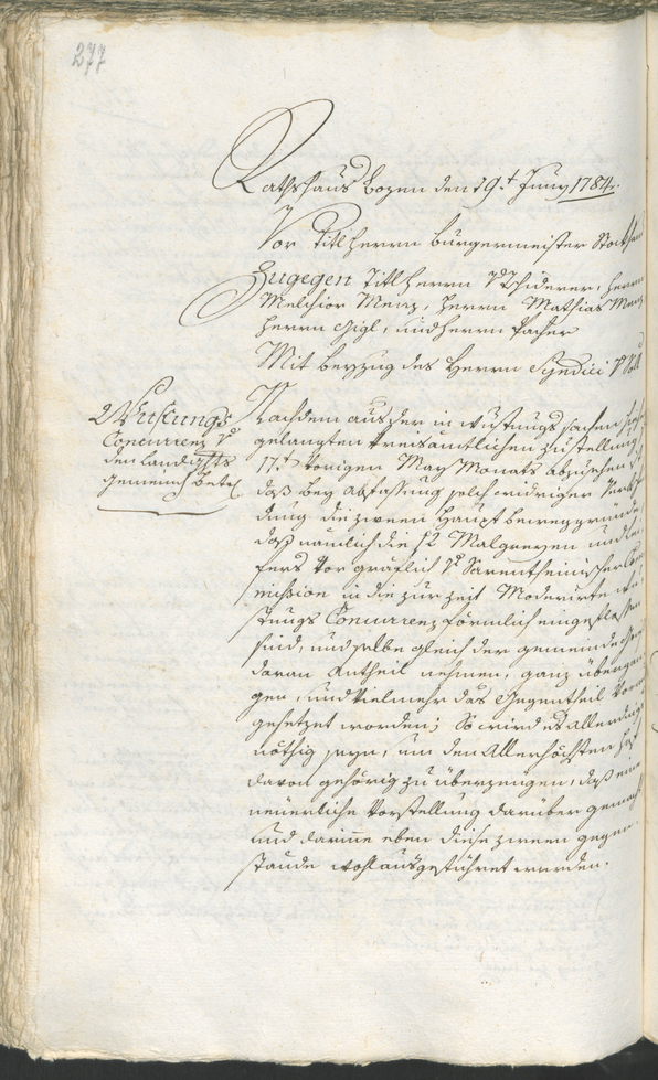 Civic Archives of Bozen-Bolzano - BOhisto Ratsprotokoll 1783/85 