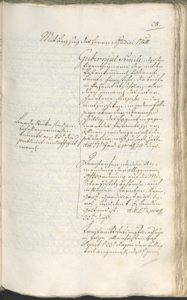 Civic Archives of Bozen-Bolzano - BOhisto Ratsprotokoll 1783/85 