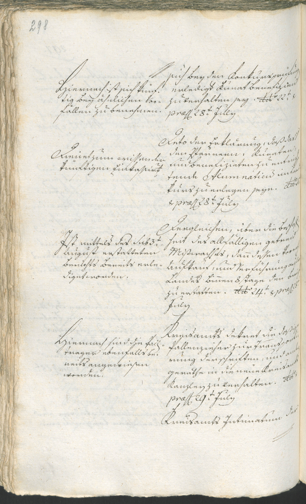 Stadtarchiv Bozen - BOhisto Ratsprotokoll 1783/85 