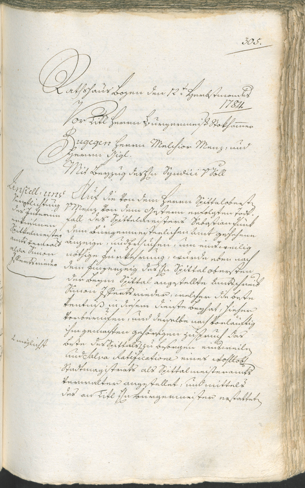 Civic Archives of Bozen-Bolzano - BOhisto Ratsprotokoll 1783/85 