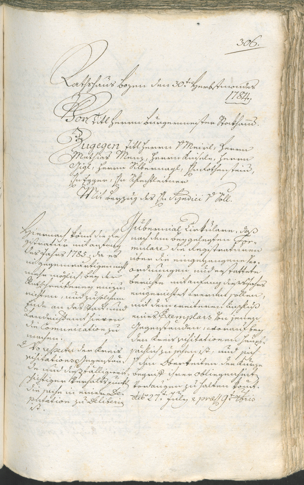 Civic Archives of Bozen-Bolzano - BOhisto Ratsprotokoll 1783/85 