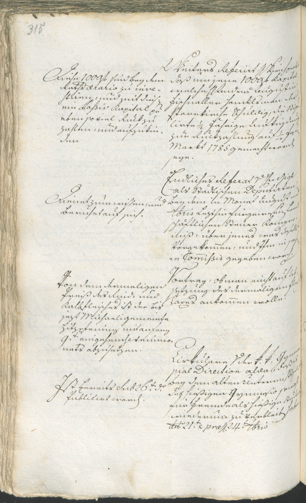 Stadtarchiv Bozen - BOhisto Ratsprotokoll 1783/85 