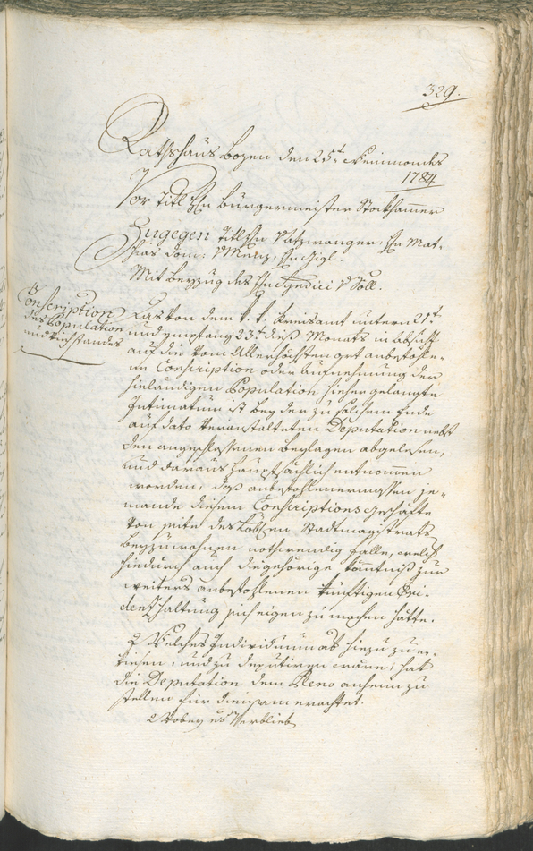 Civic Archives of Bozen-Bolzano - BOhisto Ratsprotokoll 1783/85 