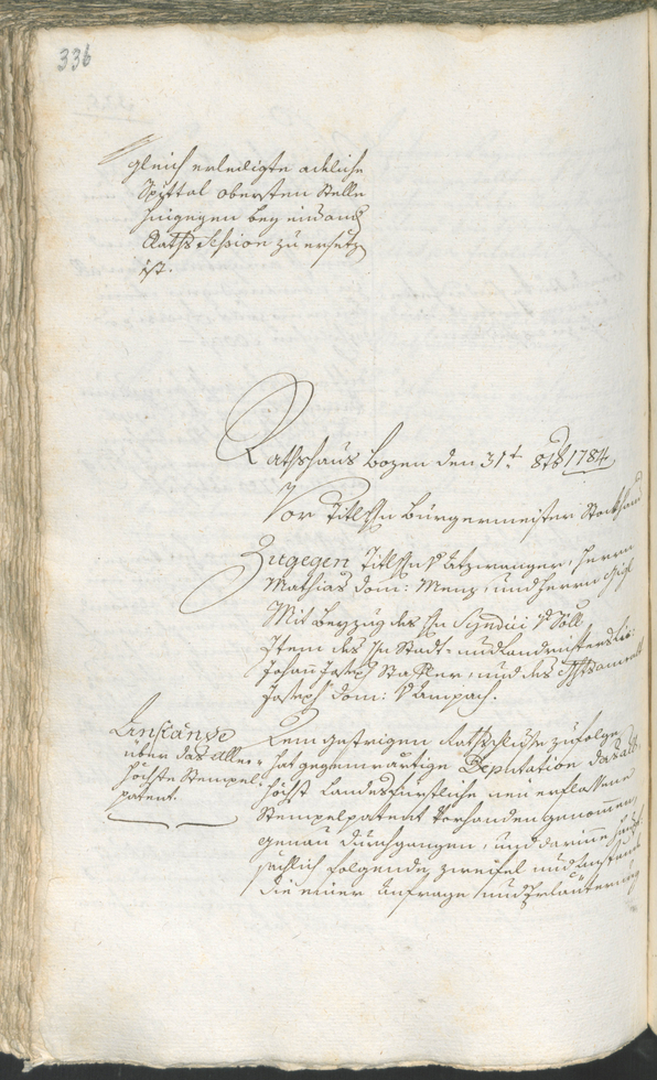 Civic Archives of Bozen-Bolzano - BOhisto Ratsprotokoll 1783/85 