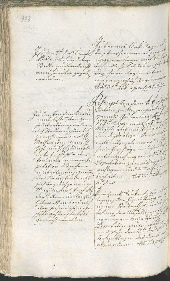 Civic Archives of Bozen-Bolzano - BOhisto Ratsprotokoll 1783/85 