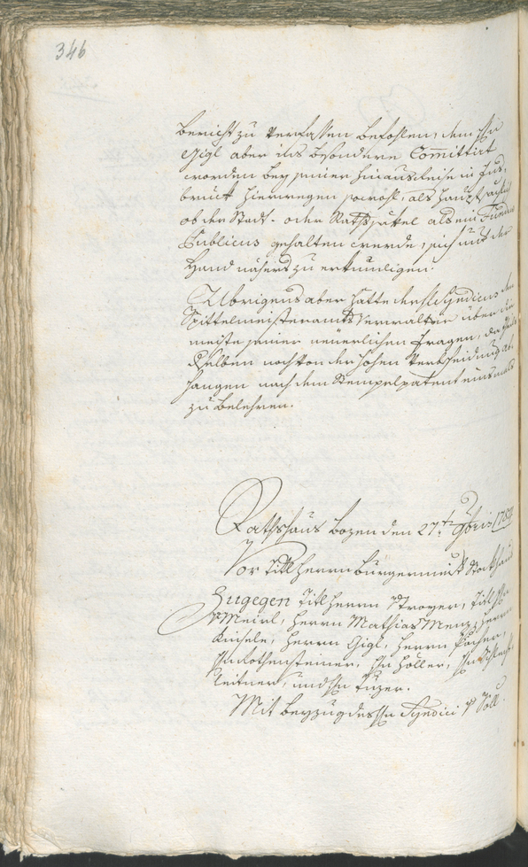 Archivio Storico della Città di Bolzano - BOhisto protocollo consiliare 1783/85 