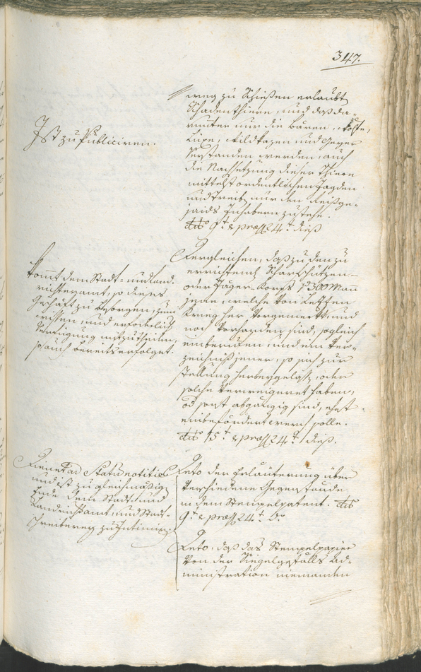 Stadtarchiv Bozen - BOhisto Ratsprotokoll 1783/85 