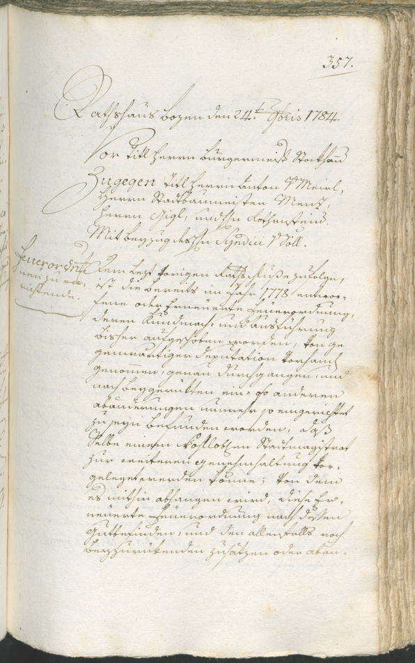 Stadtarchiv Bozen - BOhisto Ratsprotokoll 1783/85 