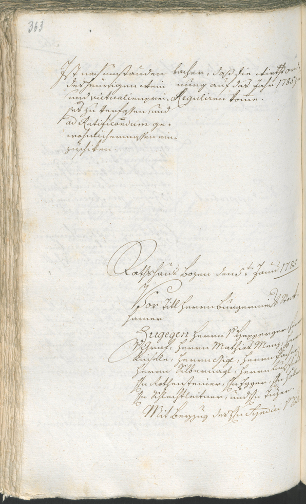 Archivio Storico della Città di Bolzano - BOhisto protocollo consiliare 1783/85 