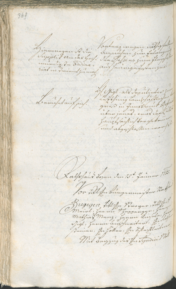 Civic Archives of Bozen-Bolzano - BOhisto Ratsprotokoll 1783/85 