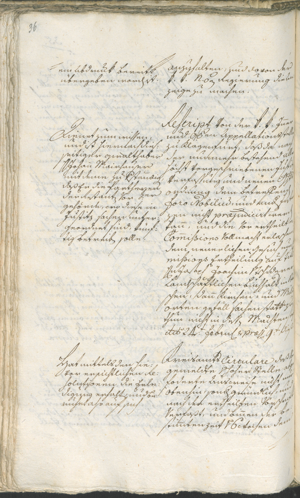 Stadtarchiv Bozen - BOhisto Ratsprotokoll 1783/85 