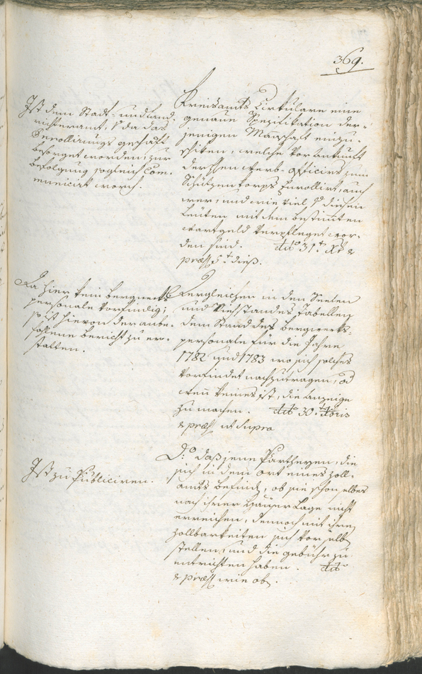 Archivio Storico della Città di Bolzano - BOhisto protocollo consiliare 1783/85 