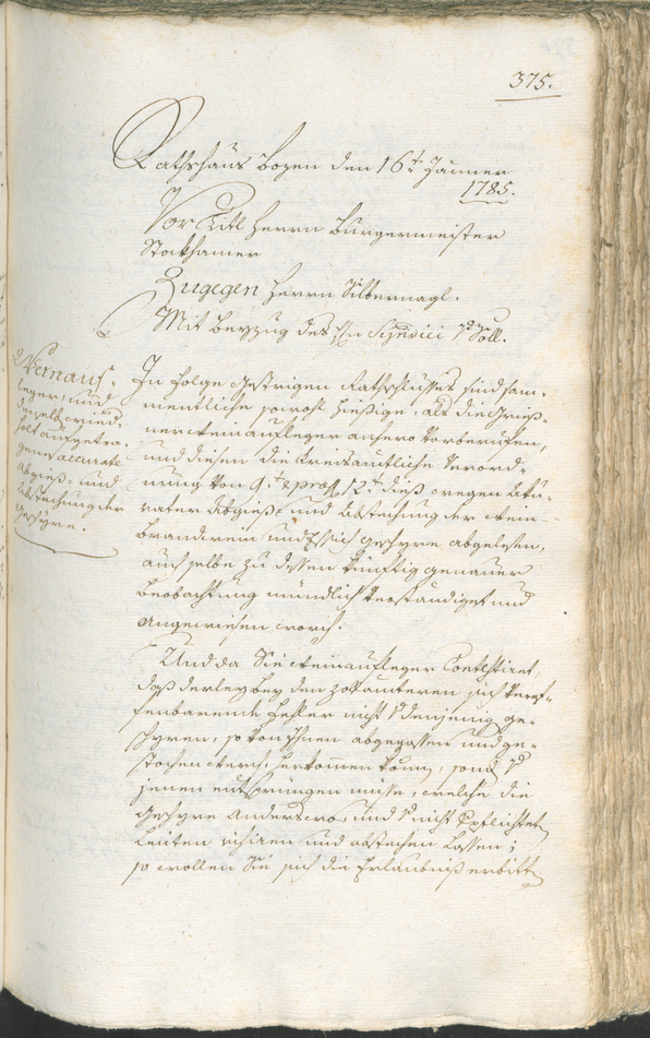 Archivio Storico della Città di Bolzano - BOhisto protocollo consiliare 1783/85 