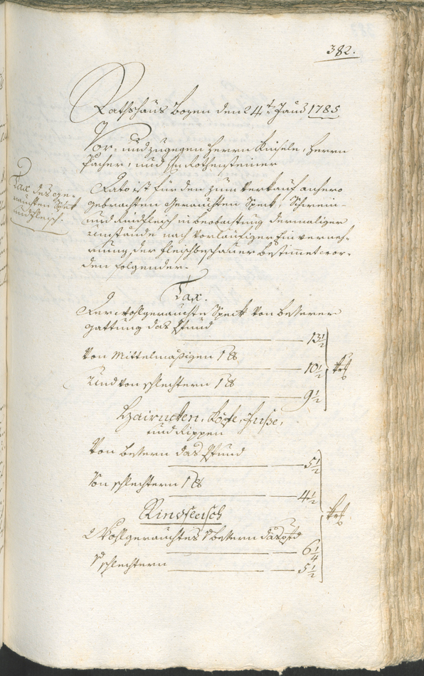 Civic Archives of Bozen-Bolzano - BOhisto Ratsprotokoll 1783/85 