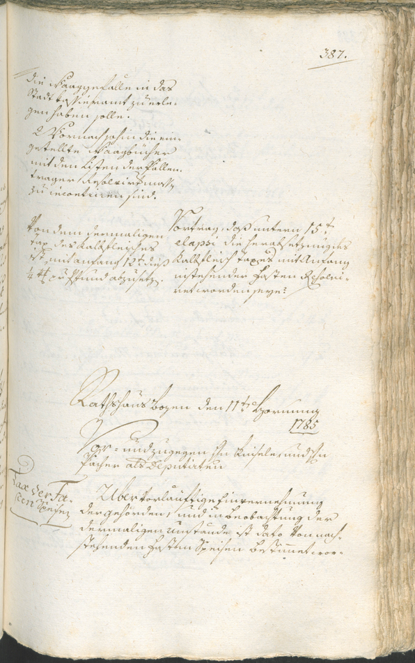 Stadtarchiv Bozen - BOhisto Ratsprotokoll 1783/85 