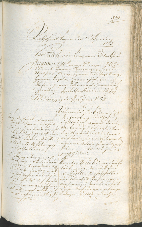 Civic Archives of Bozen-Bolzano - BOhisto Ratsprotokoll 1783/85 