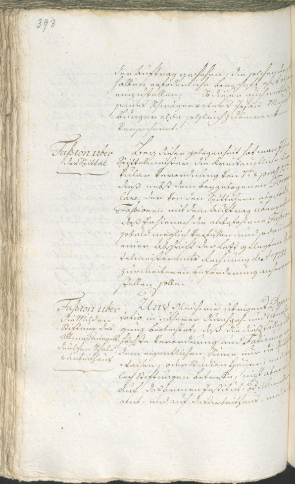 Stadtarchiv Bozen - BOhisto Ratsprotokoll 1783/85 