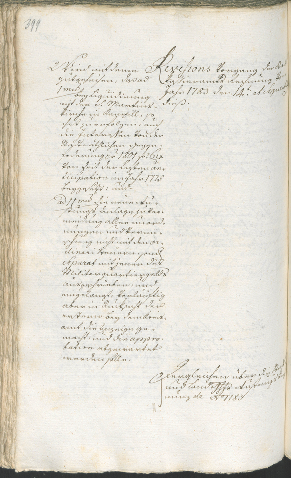 Archivio Storico della Città di Bolzano - BOhisto protocollo consiliare 1783/85 