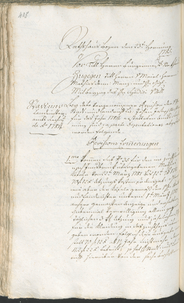 Civic Archives of Bozen-Bolzano - BOhisto Ratsprotokoll 1783/85 