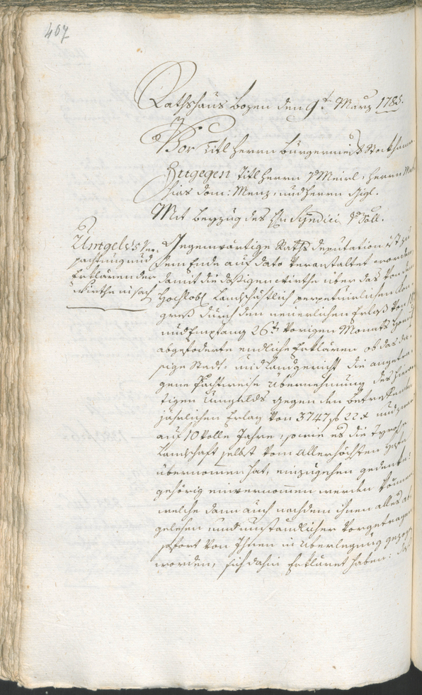 Civic Archives of Bozen-Bolzano - BOhisto Ratsprotokoll 1783/85 