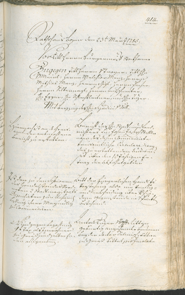 Archivio Storico della Città di Bolzano - BOhisto protocollo consiliare 1783/85 