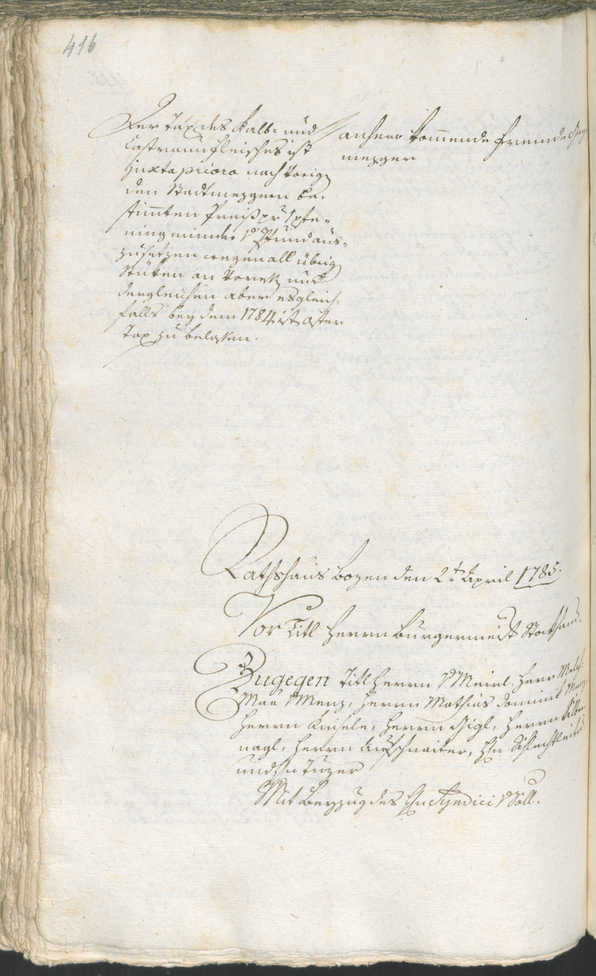 Archivio Storico della Città di Bolzano - BOhisto protocollo consiliare 1783/85 