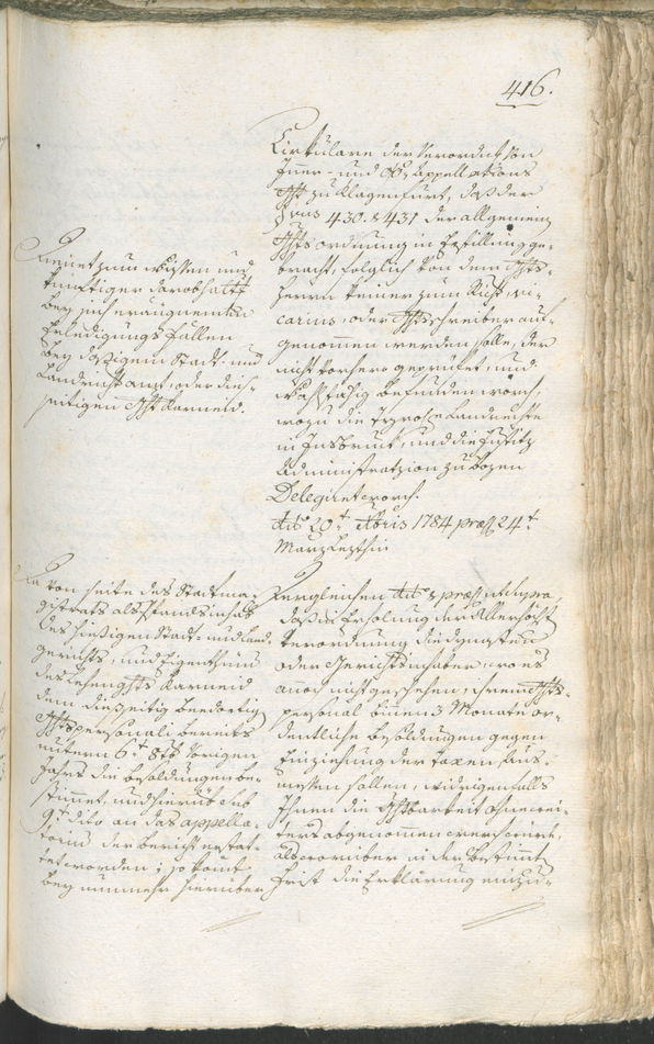 Stadtarchiv Bozen - BOhisto Ratsprotokoll 1783/85 