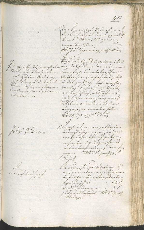 Stadtarchiv Bozen - BOhisto Ratsprotokoll 1783/85 