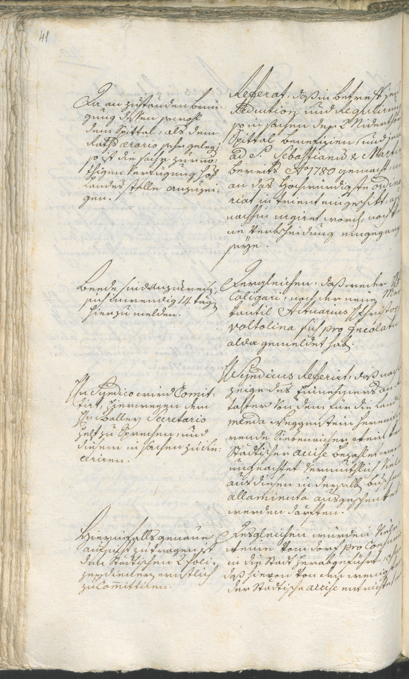 Stadtarchiv Bozen - BOhisto Ratsprotokoll 1783/85 