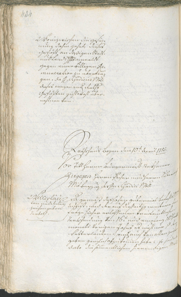 Stadtarchiv Bozen - BOhisto Ratsprotokoll 1783/85 