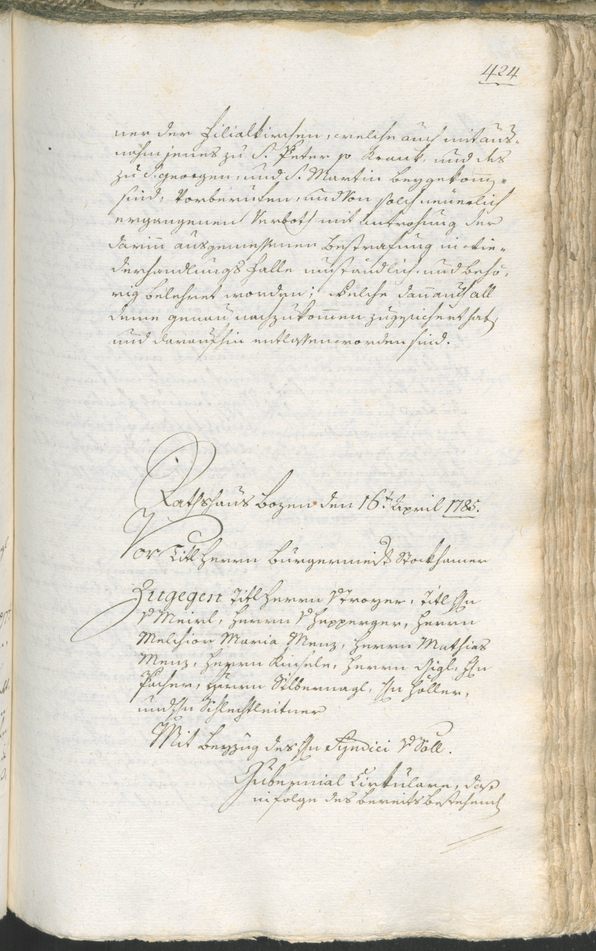 Archivio Storico della Città di Bolzano - BOhisto protocollo consiliare 1783/85 