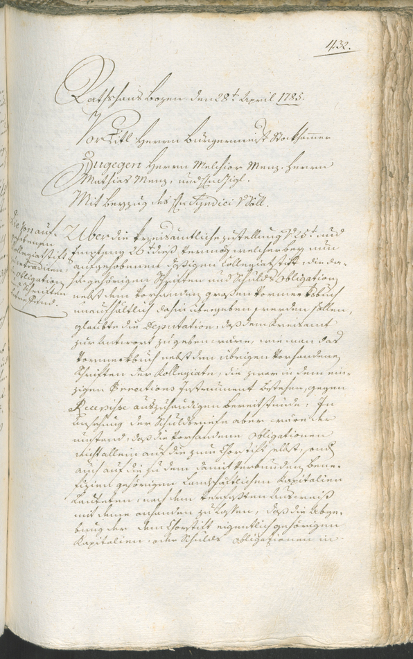 Civic Archives of Bozen-Bolzano - BOhisto Ratsprotokoll 1783/85 